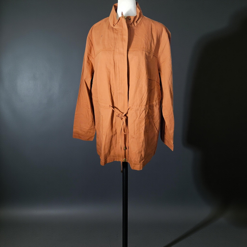 NWOT Size 2X Agnes Orinda Women's Rust Colored Utility Jacket